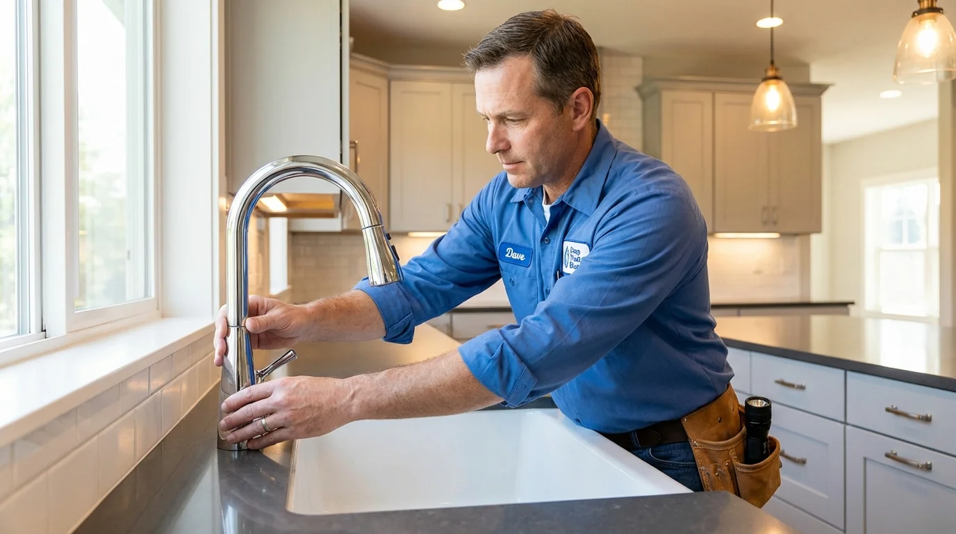 Kitchen faucet installation by Johns Plumbing LLC in Salmon
